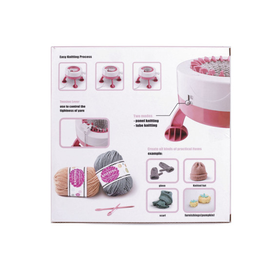 Knitting machine for easy knitting / magic loop loom - White (2 Sets) Knitting machine for easy knitting / magic loop loom - White (2 Sets)