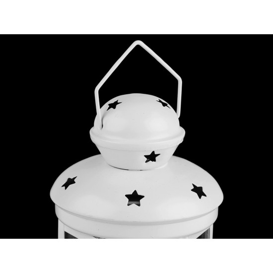 Metal lantern - White (1 Piece) Metal lantern - White (1 Piece)