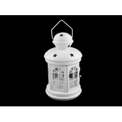 Metal lantern - White (1 Piece)