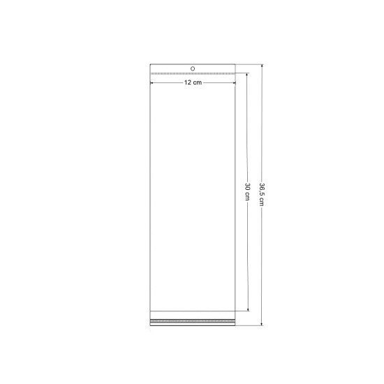 Torebki foliowe z paskiem klejącym i zawieszką 12x30 cm - Transparent (100 Sztuki) Torebki foliowe z paskiem klejącym i zawieszką 12x30 cm - Transparent (100 Sztuki)