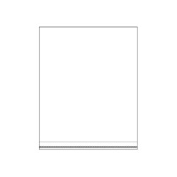 Torby foliowe z paskiem klejącym 45x55 cm - Transparent (100 Sztuki)