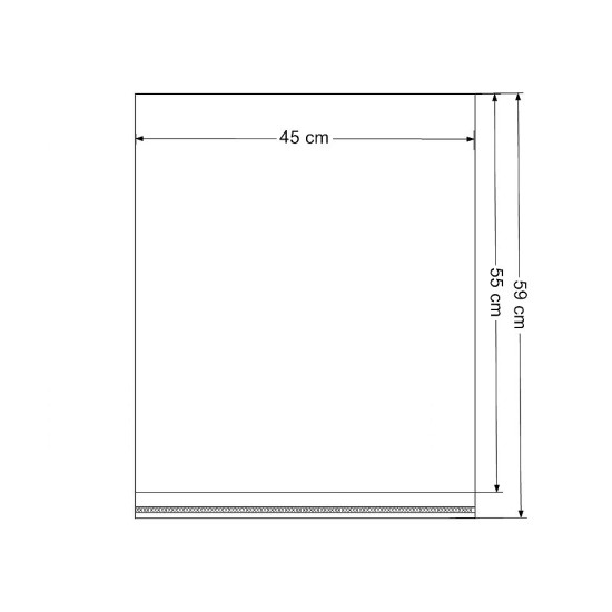 Torby foliowe z paskiem klejącym 45x55 cm - Transparent (100 Sztuki) Torby foliowe z paskiem klejącym 45x55 cm - Transparent (100 Sztuki)