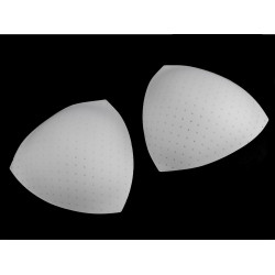 Cupe / bureți sutien / corsete cu perforații, marime 44 calitatea a 2-a - Alb (1 Pereche)