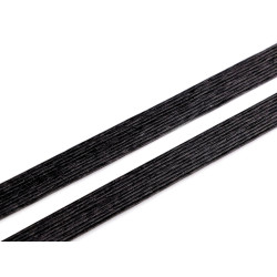 Basthenkel für leichte taschen, dekorationen, 1,2 x 40 cm - Schwarz (10 Stücke)