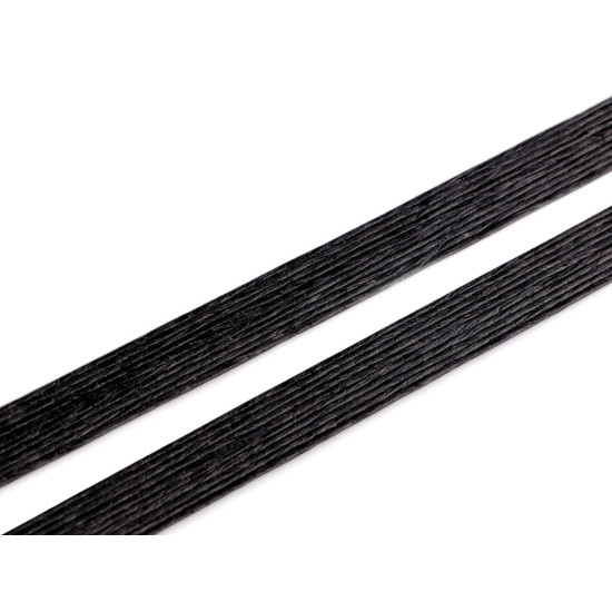 Basthenkel für leichte taschen, dekorationen, 1,2 x 40 cm - Schwarz (10 Stücke) Basthenkel für leichte taschen, dekorationen, 1,2 x 40 cm - Schwarz (10 Stücke)