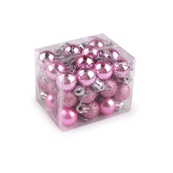 Addobbi natalizi, dimensioni: ø 20 mm - Rosa vintage (1 Scatola)