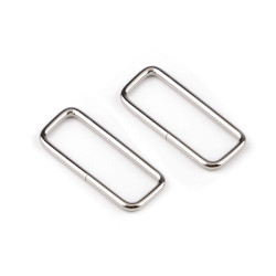 Durchzug, breite 50 mm - Nickel (10 Stücke)