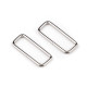 Anneau métallique pour sangle, largeur 50 mm - Nickel (200 Pièces) Anneau métallique pour sangle, largeur 50 mm - Nickel (200 Pièces)