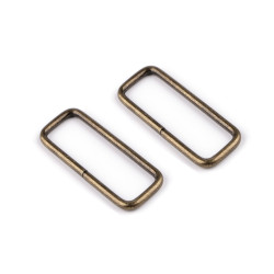Durchzug, breite 50 mm - Altmessing (10 Stücke)