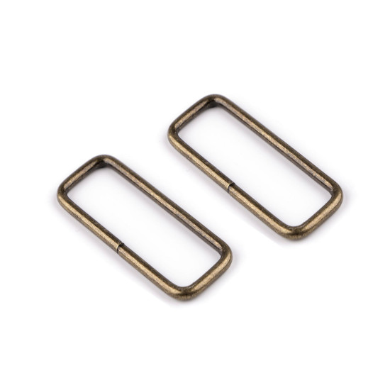 Anneau métallique pour sangle, largeur 50 mm - Nickel (200 Pièces) Anneau métallique pour sangle, largeur 50 mm - Nickel (200 Pièces)