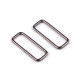 Anneau métallique pour sangle, largeur 50 mm - Nickel (200 Pièces) Anneau métallique pour sangle, largeur 50 mm - Nickel (200 Pièces)
