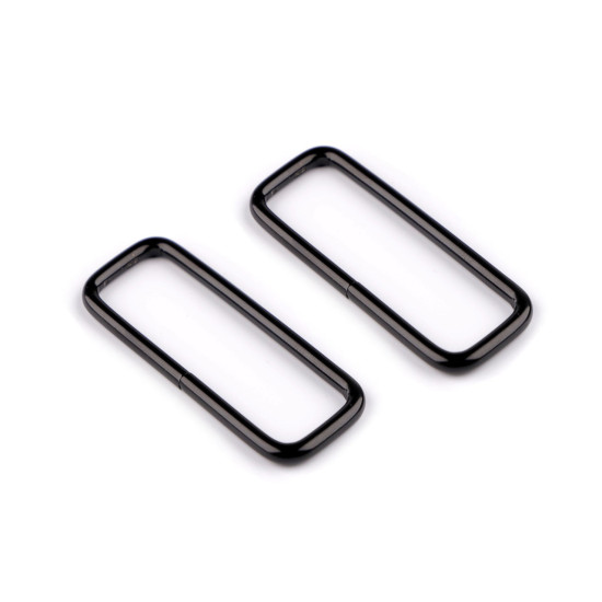 Anneau métallique pour sangle, largeur 50 mm - Nickel (200 Pièces) Anneau métallique pour sangle, largeur 50 mm - Nickel (200 Pièces)