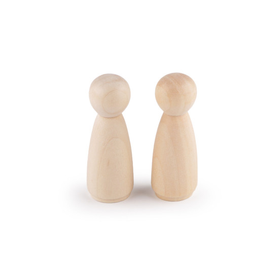 Wooden figure for diy craft 25x67 mm - Natural light (10 Pieces) Wooden figure for diy craft 25x67 mm - Natural light (10 Pieces)