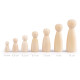 Wooden figure for diy craft 25x67 mm - Natural light (10 Pieces) Wooden figure for diy craft 25x67 mm - Natural light (10 Pieces)