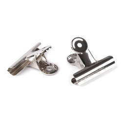 Metal spring clip for fabric 7.5 cm - Nickel (36 Pieces)