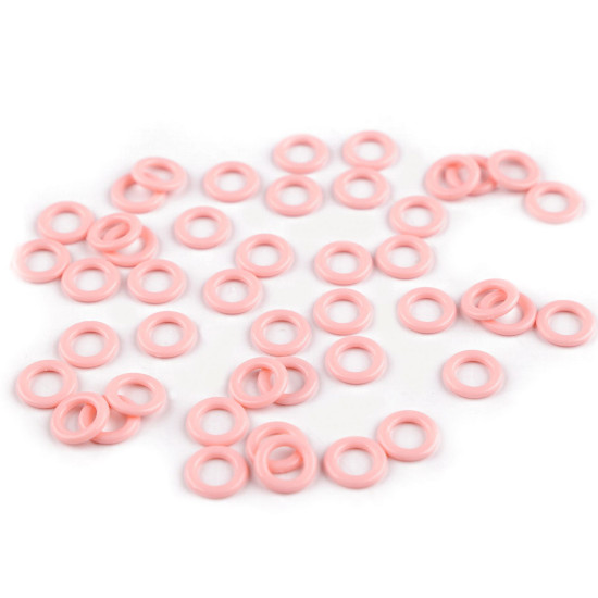 Anello di plastica / aiuto per la maglia, dimensioni: ø 10; 12; 14 mm - Giallo (100 Pezzi) Anello di plastica / aiuto per la maglia, dimensioni: ø 10; 12; 14 mm - Giallo (100 Pezzi)