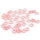 Anello di plastica / aiuto per la maglia, dimensioni: ø 10; 12; 14 mm - Giallo (100 Pezzi) Anello di plastica / aiuto per la maglia, dimensioni: ø 10; 12; 14 mm - Giallo (100 Pezzi)