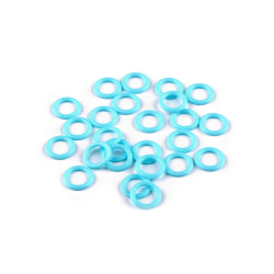 Plastic ring / knitting aid ø10; 12; 14 mm - Blue azure (100 Pieces)