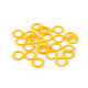 Anello di plastica / aiuto per la maglia, dimensioni: ø 10; 12; 14 mm - Giallo (100 Pezzi) Anello di plastica / aiuto per la maglia, dimensioni: ø 10; 12; 14 mm - Giallo (100 Pezzi)