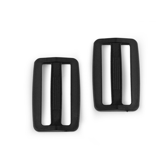 Ajustador deslizante de plástico tri-glide, ancho 32; 38 mm - Negro (20 Piezas) Ajustador deslizante de plástico tri-glide, ancho 32; 38 mm - Negro (20 Piezas)