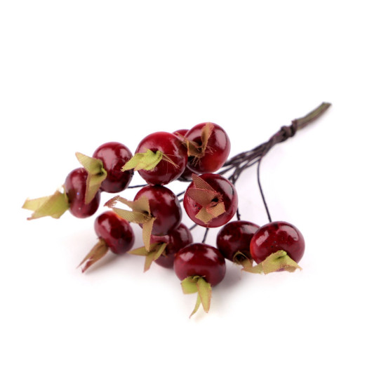 Baies d’églantier artificielles - Rouge foncé (12 Pièces) Baies d’églantier artificielles - Rouge foncé (12 Pièces)