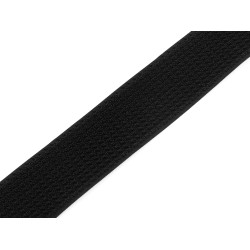 Taśma rzep haczyk i plusz na jednej stronie szerokość 38 mm - Czarny (1 Metr)
