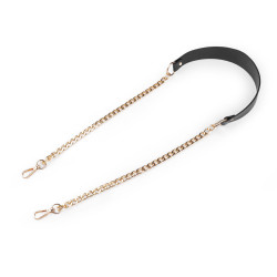 Asa de bolso con cadena y mosquetones, ancho 4 cm - Negro (1 Pieza)