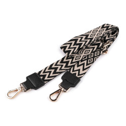 Asa/correa textil con mosquetones para bolso, ancho 3,8 cm - Beige claro (1 Pieza)