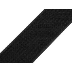 Taśma rzep haczyk szerokość 50 mm - Czarny (1 Metr)