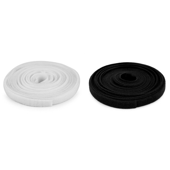 Tépőzár 10 mm kétoldalas otthonra és kertbe - Fehér (5 Méterek) Tépőzár 10 mm kétoldalas otthonra és kertbe - Fehér (5 Méterek)