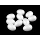Styrofoam / polystyrene egg 3.5x5cm - White (10 Pieces)