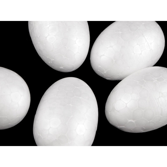 Styrofoam / polystyrene egg 3.5x5cm - White (10 Pieces)