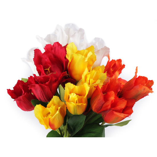 Tulipany sztuczne bukiet - Purpurowy (3 Sztuki)