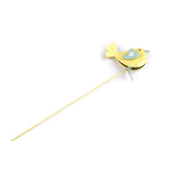 Metal bird double-sided pick insert - White yellow (1 Piece)