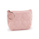 Small quilted wallet / key chain, heart 11x8 cm - Violet lilac (1 Piece) Small quilted wallet / key chain, heart 11x8 cm - Violet lilac (1 Piece)