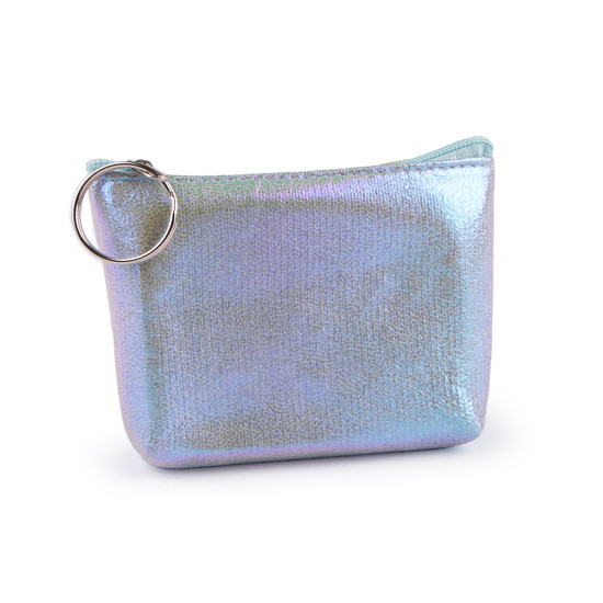 Small wallet / key ring holographic 11x8 cm - Silver (1 Piece) Small wallet / key ring holographic 11x8 cm - Silver (1 Piece)
