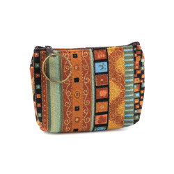 Portmonetka / etui na klucze 10x8 cm etno - Brązowy koniakowy (1 Sztuka)