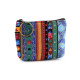 Small wallet / key ring, ethnic 10x8 cm - Cognac brown (1 Piece) Small wallet / key ring, ethnic 10x8 cm - Cognac brown (1 Piece)
