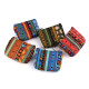 Small wallet / key ring, ethnic 10x8 cm - Cognac brown (1 Piece) Small wallet / key ring, ethnic 10x8 cm - Cognac brown (1 Piece)