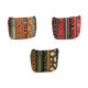 Small wallet / key ring, ethnic 10x8 cm - Cognac brown (1 Piece) Small wallet / key ring, ethnic 10x8 cm - Cognac brown (1 Piece)