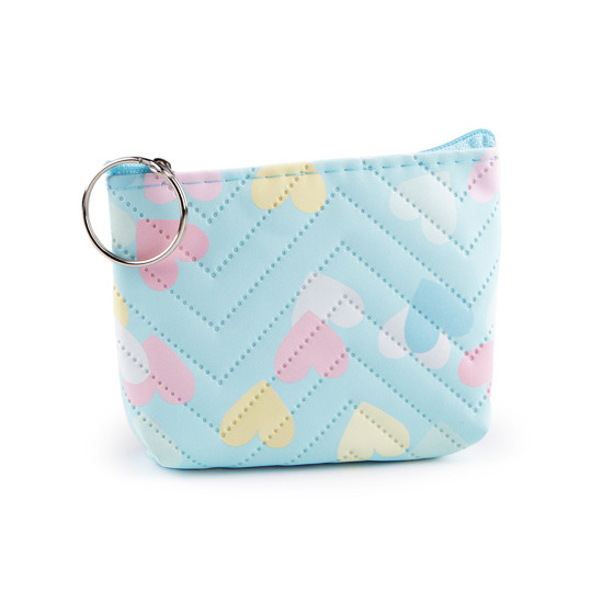 Small wallet / key ring heart 10.5x8 cm - Lig.pastel green (1 Piece) Small wallet / key ring heart 10.5x8 cm - Lig.pastel green (1 Piece)