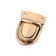 Bag lock / fastener set 30x40 mm - Gold classic (1 Set) Bag lock / fastener set 30x40 mm - Gold classic (1 Set)