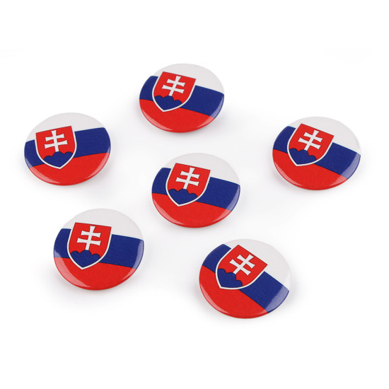 Broszka / przypinka - flaga republiki słowackiej ø3,5 cm - Zobacz zdjęcie (30 Sztuki) Broszka / przypinka - flaga republiki słowackiej ø3,5 cm - Zobacz zdjęcie (30 Sztuki)