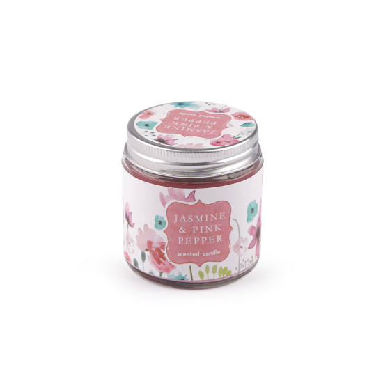 Scented candle in glass 70 g - Light violet (1 Piece)
