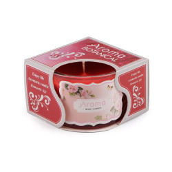 Scented candle in glass 80 g - Red (1 Piece)