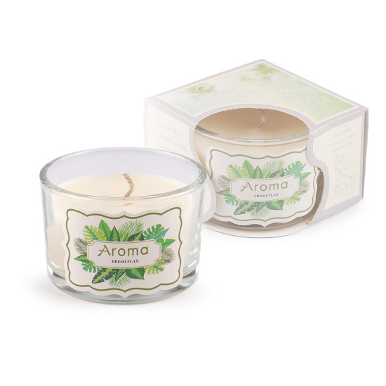 Scented candle in glass 80 g - Red (1 Piece) Scented candle in glass 80 g - Red (1 Piece)