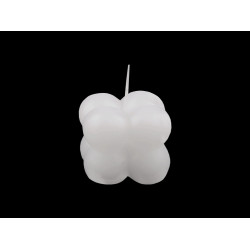 Candle 4x3.5 cm - White (1 Piece)