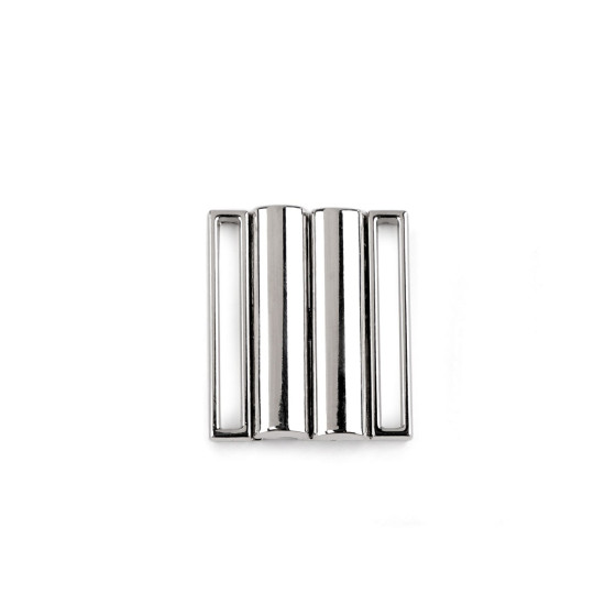 Zapięcie do stroju kąpielowego 30 mm metalowe - Nikiel (10 Pary) Zapięcie do stroju kąpielowego 30 mm metalowe - Nikiel (10 Pary)