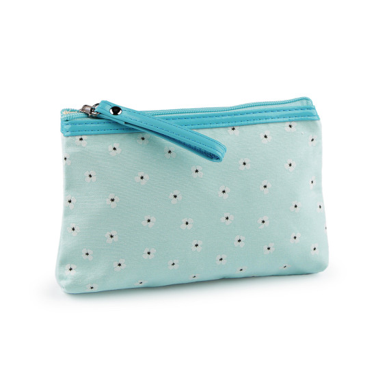 Textile case for cosmetics and small items 14x20 cm - Menthol (4 Pieces) Textile case for cosmetics and small items 14x20 cm - Menthol (4 Pieces)