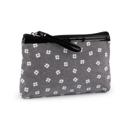 Textile case for cosmetics and small items 14x20 cm - Gray (1 Piece)